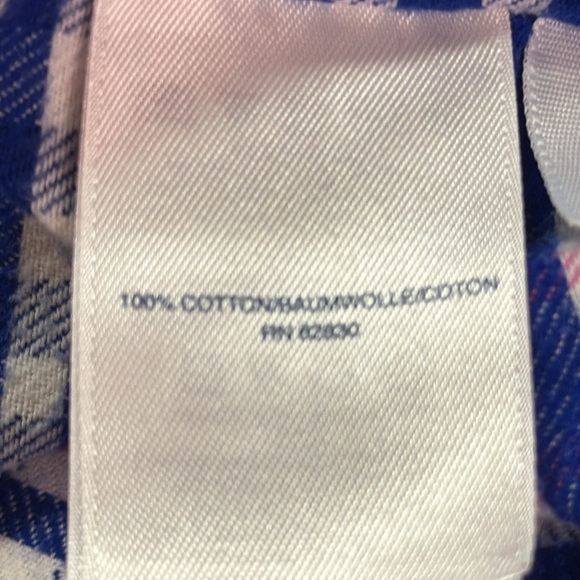 Land’s End Long-sleeved Button-down Plaid Soft Cotton Flannel Shirt Size 10 - Picture 9 of 9